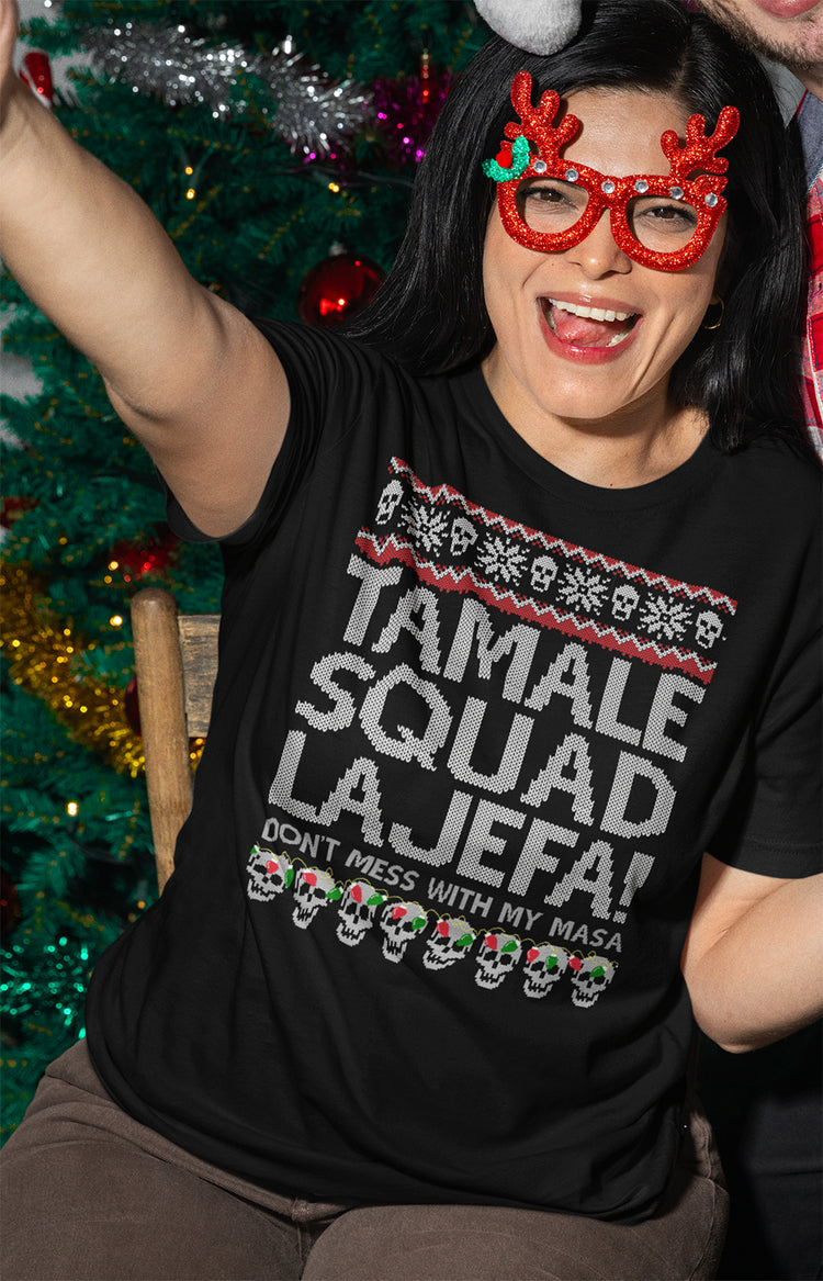 Premium Familia Tamale Squad La Jefa Navidad T-shirt