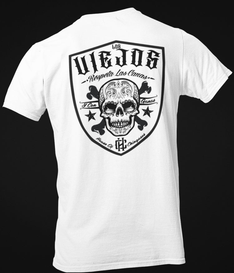 Premium Los Viejos Respeta Las Canas Old School T-shirt