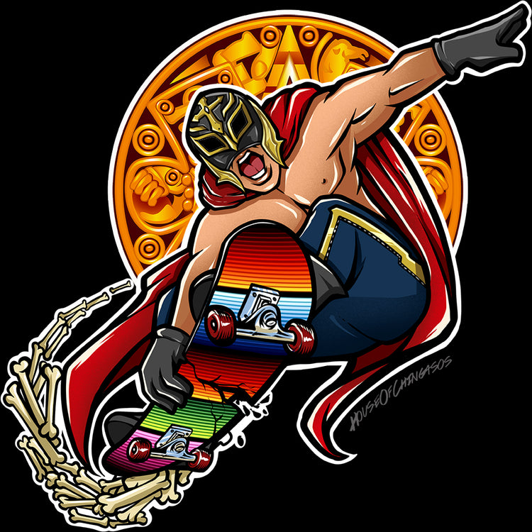 Premium Old School Luchador Skater Greaser Tee