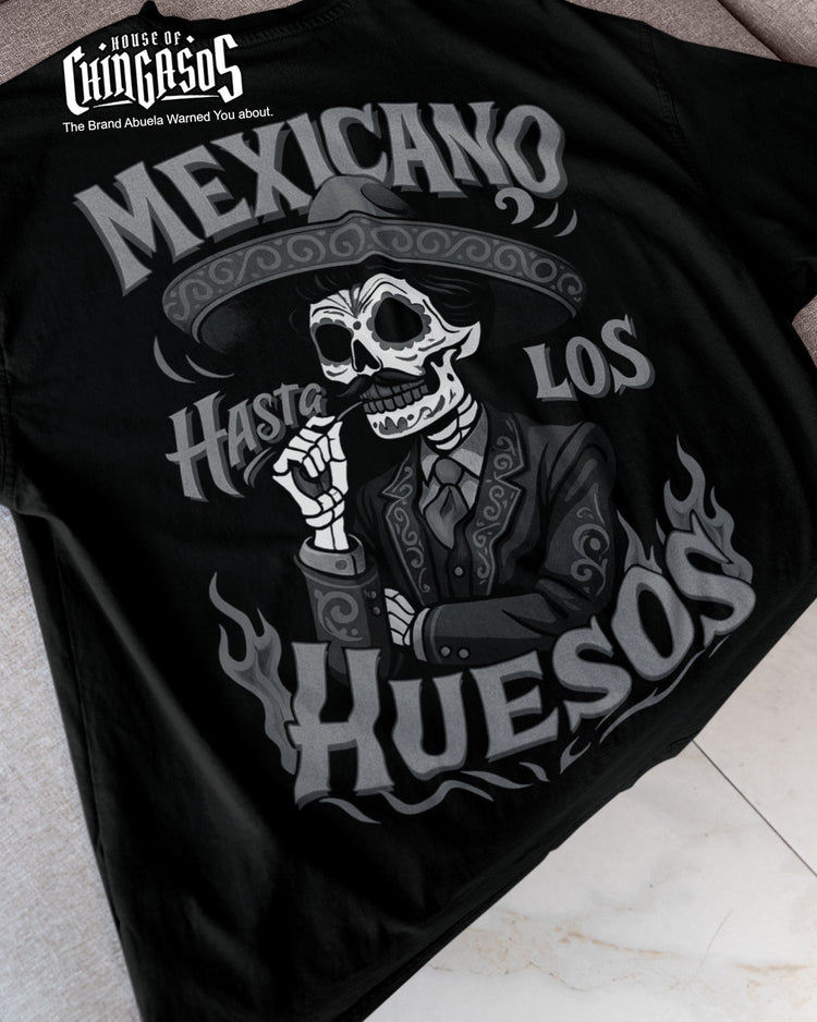 Mexicano Hasta Los Huesos T-Shirt B&W