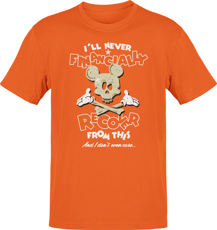 Deluxe Bella Canvas I Will Never Recover Financially Theme Park T-shirt