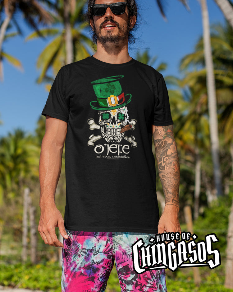Premium Irish I Were Mexican Sugar Skull T-Shirt