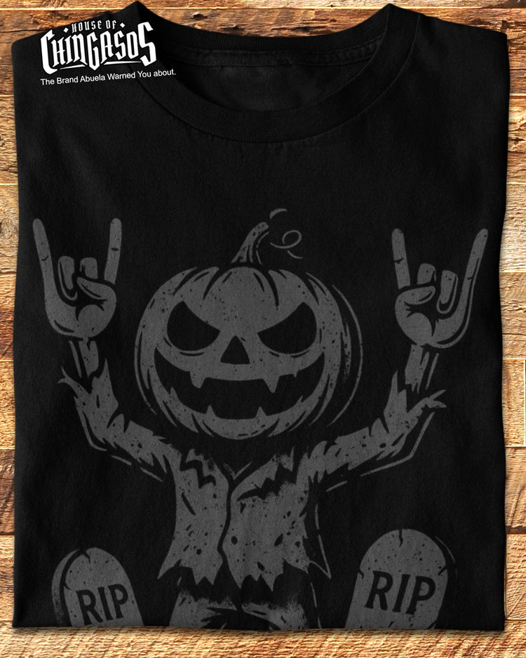 El Rocker Pumpkin King Old School T-Shirt