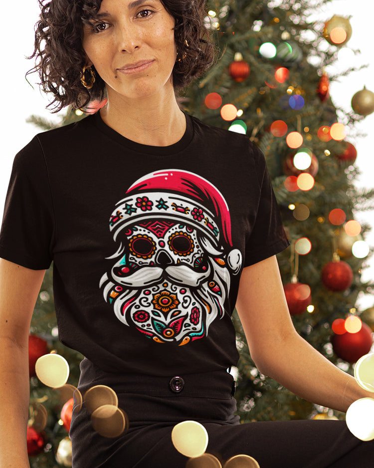 Santa Mexico Calavera Christmas Unisex T-Shirt