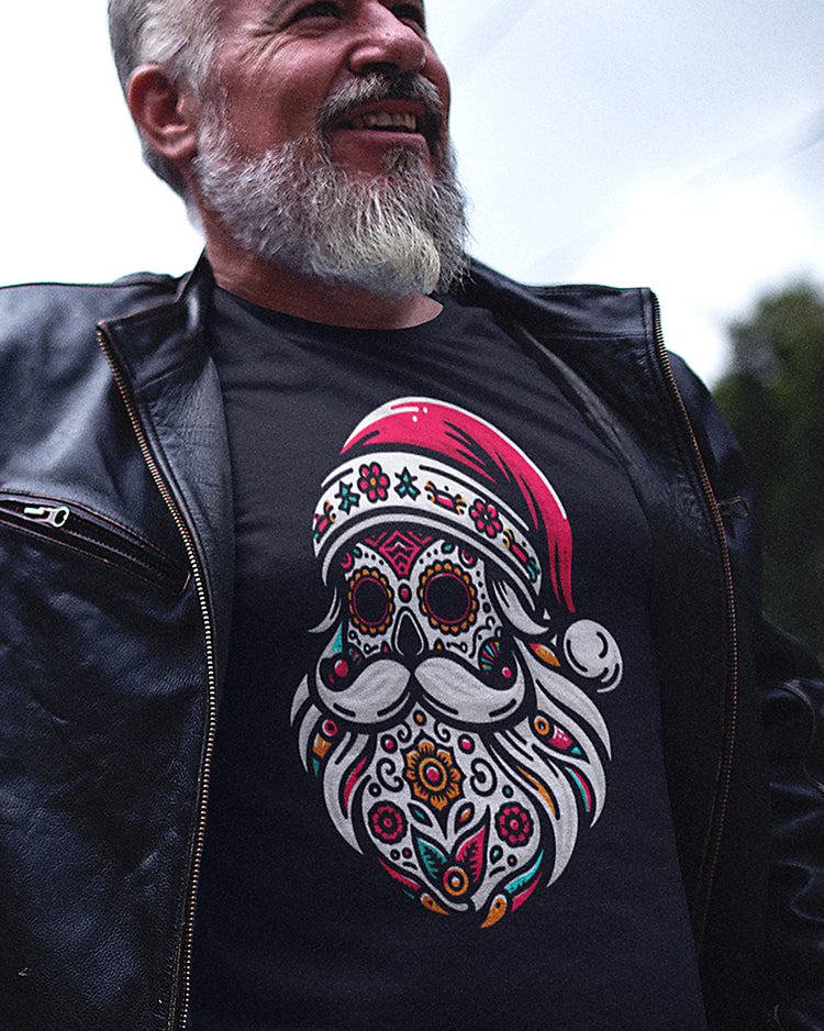 Santa Mexico Calavera Christmas Unisex T-Shirt