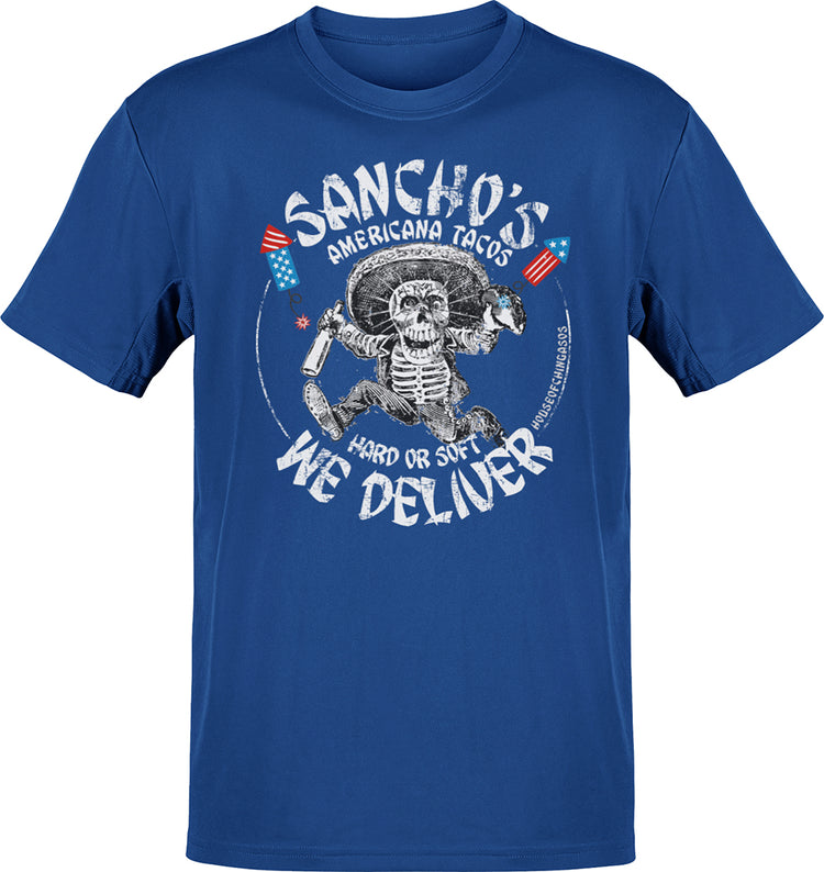 Sancho's Americana Tacos 4th Of July T-shirt