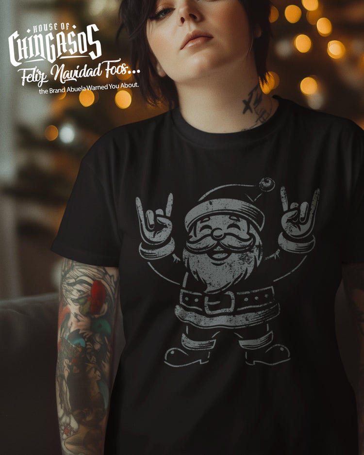 El Rocker Santa Clause Old School T-Shirt