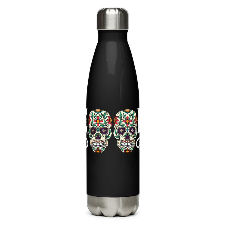 El Jefe Sugar Skull Stainless Steel Water Bottle