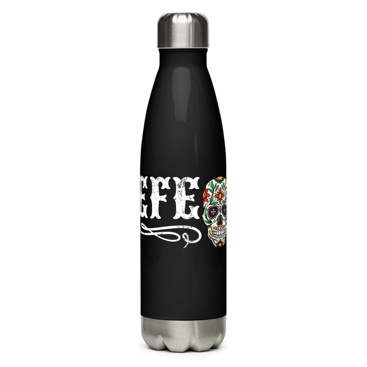 El Jefe Sugar Skull Stainless Steel Water Bottle