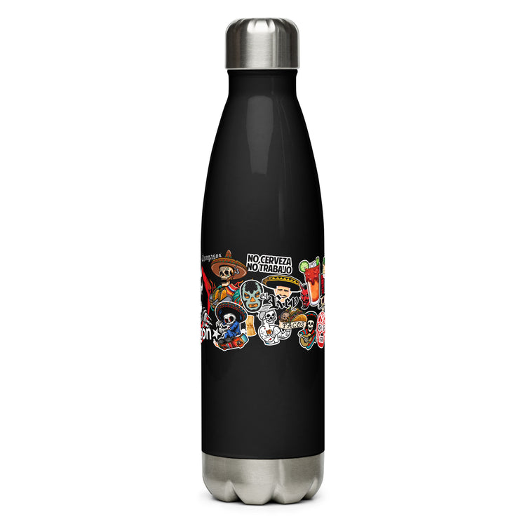 Chingon Stickers Print Stainless steel water bottle