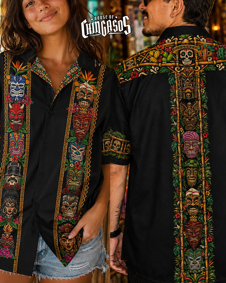 Los Tikis Mexicano Button Up