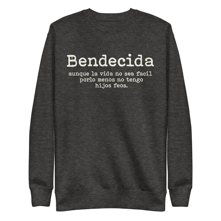 Premium Heritage Cotton Bendecida Madre Sweatshirt (Printed)