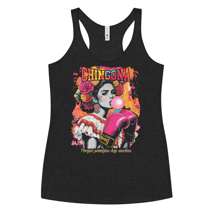 Chingona Racerback Ladies Tank Top