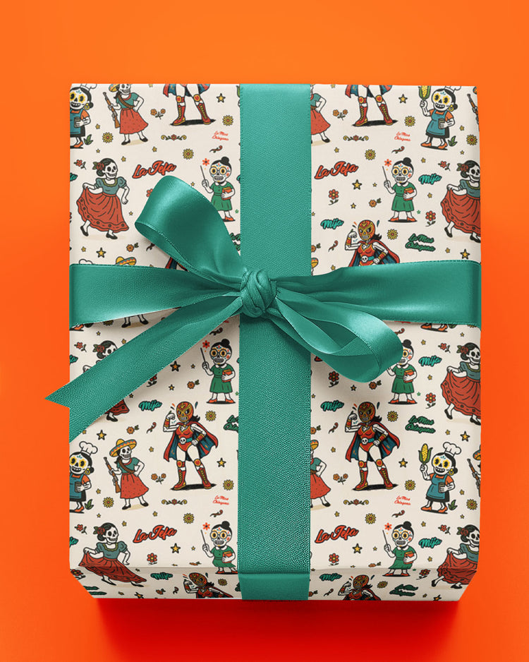 La Jefa Chingona Folklorico Wrapping Paper