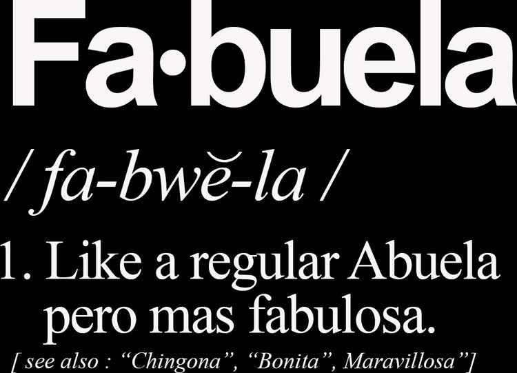 Fabuela Fabulosa Abuela T-Shirt
