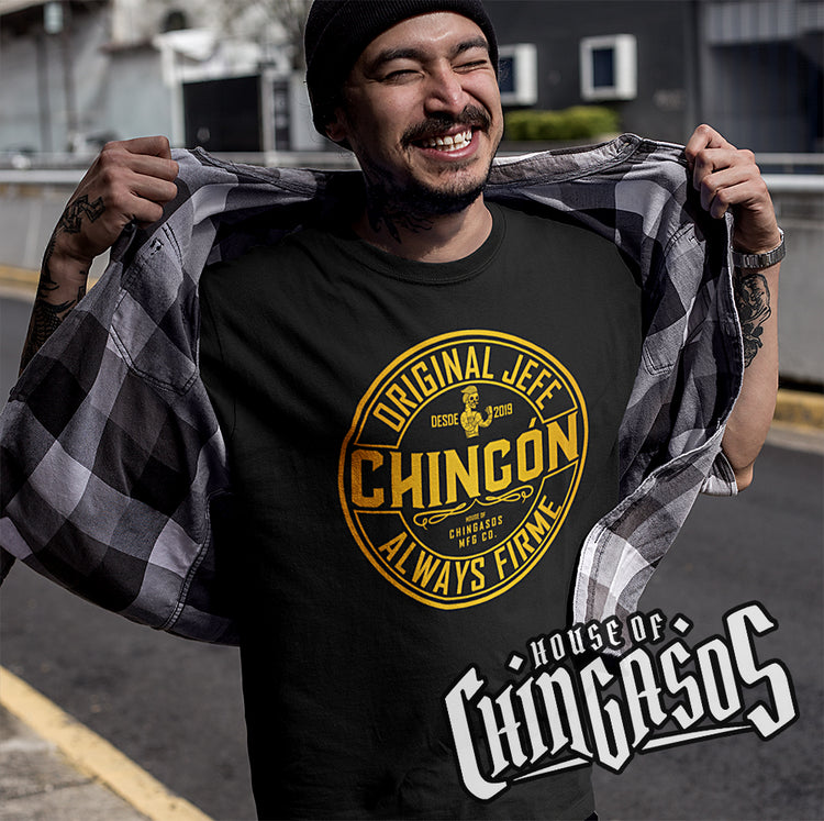 Deluxe Chingon Jefe Black & Gold Cantina T-Shirt