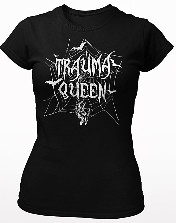 Premium Women's Relaxed Fit Trauma Queen Halloween T-Shirt