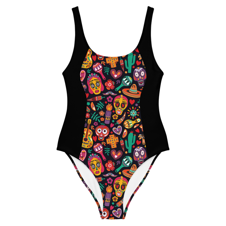 Viva Summer Sugar Skull Print Ladies Swimsuit