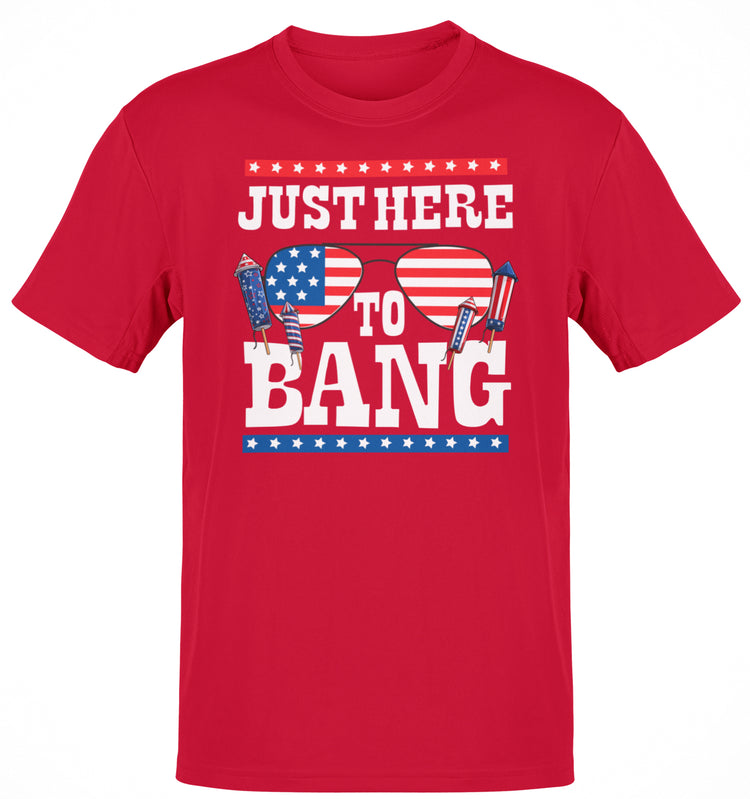 Premium Just Here To Bang 4th of July T-shirt