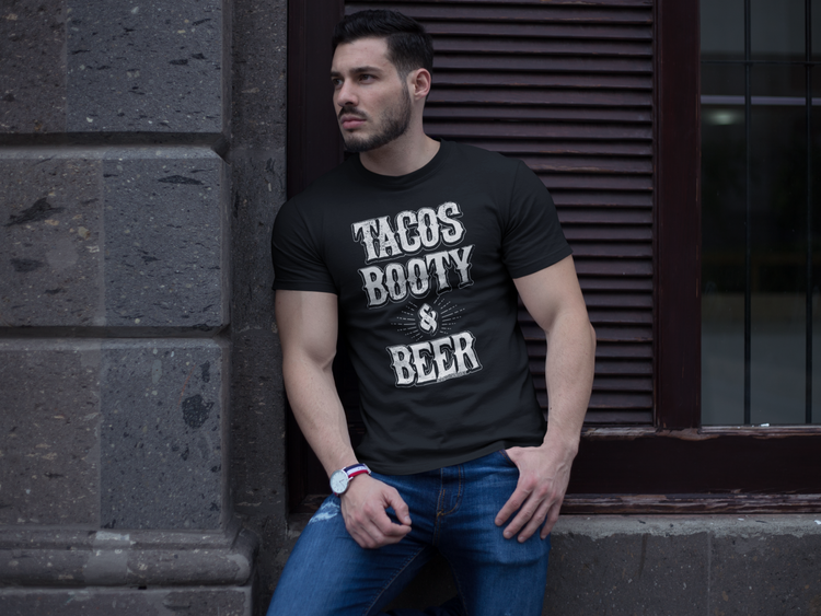 Tacos Booty And Beer Grillling T-Shirt