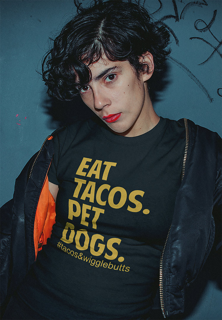 Premium Eat Tacos Pet Dogs T-Shirt