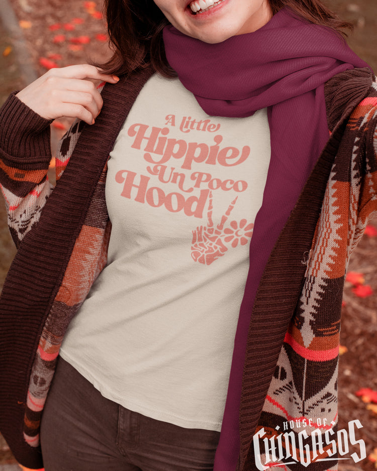 Premium A Little Hippie Un Poco Hood OG Latina Unisex Tee