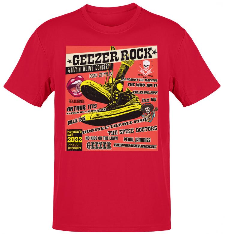 Premium Geezer Rock Concert Dad T-shirt