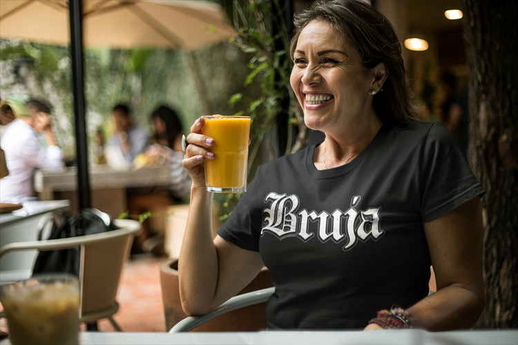 Bruja Vintage Text Only Chingona T-Shirt
