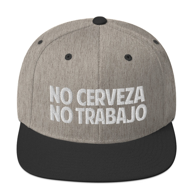 No Cerveza No Trabajo Snapback Cap