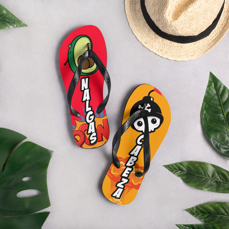 Nalgas Y Cabeza Chanclazo Chanclas