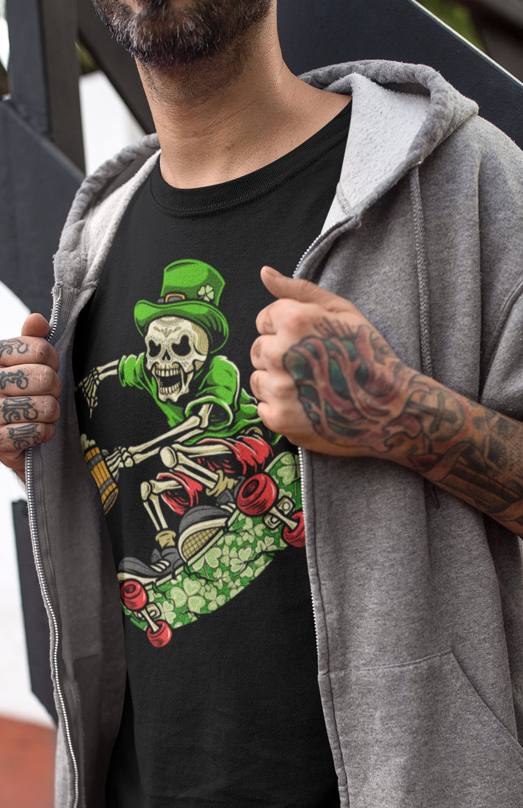 Premium Bella Canvas No Rules Skully Skater Old School Tee