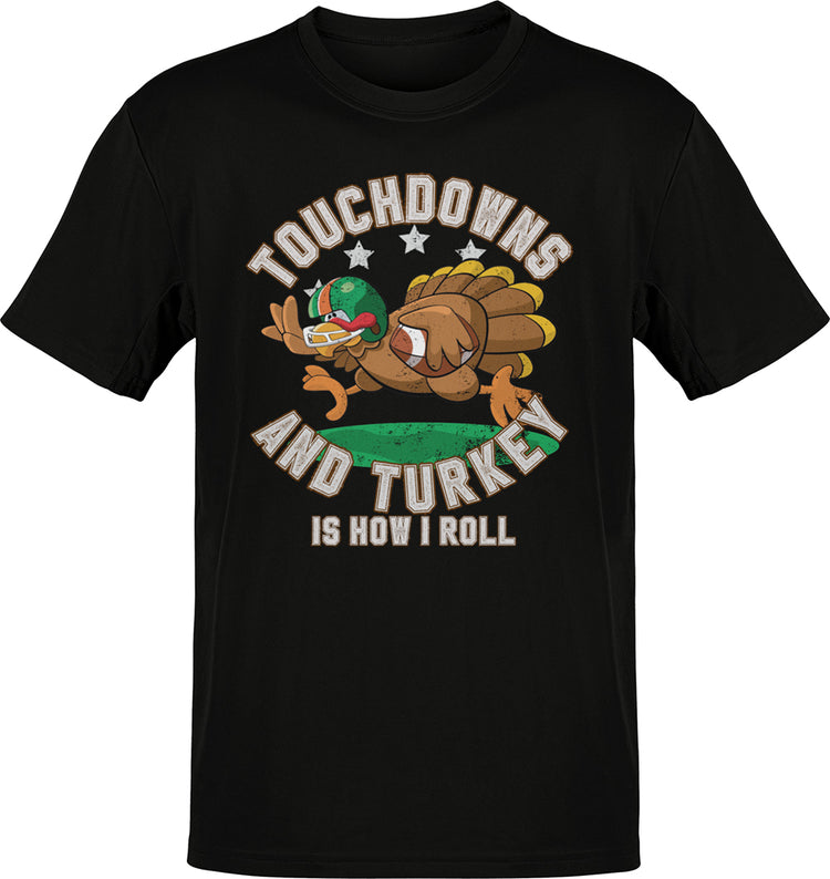 Premium Touchdowns And Turkey- Your New Lifelong Turkey Day Y-shirt