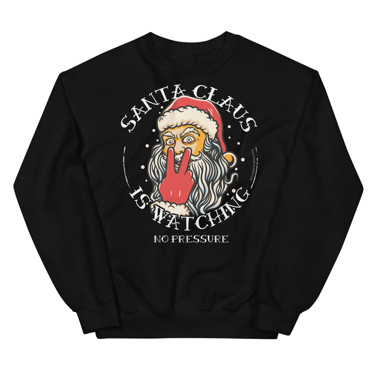 Santa Is Watching Tattoo Sweatshirt