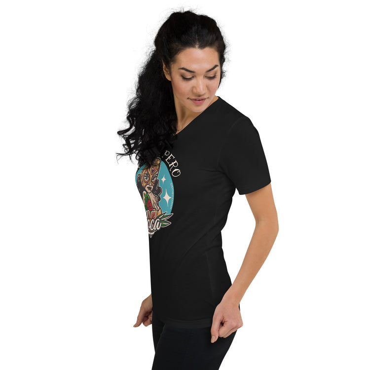 Premium Unisex Bonita Pero Loca Old School V-Neck