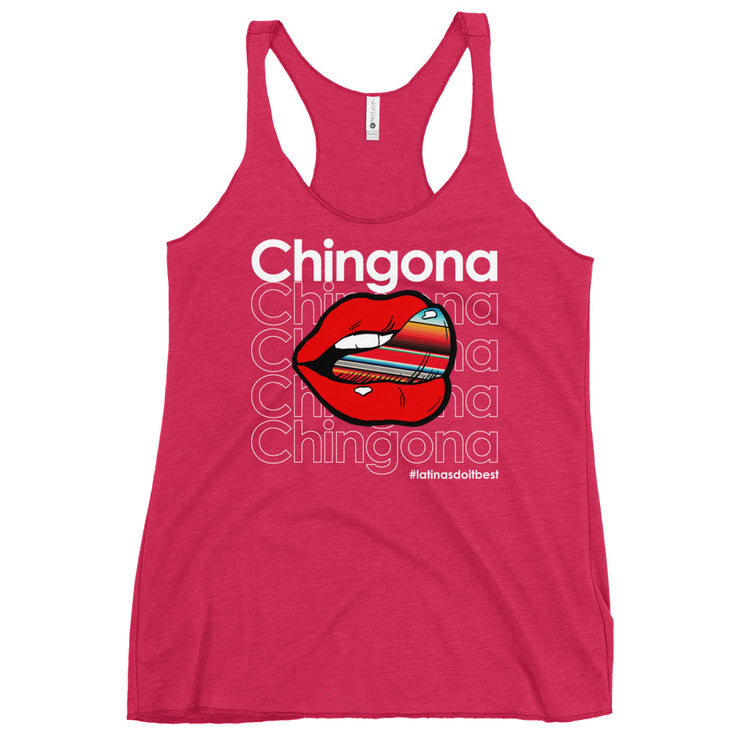 Ladie's Chingona Latinas Do It Best Racerback Tank