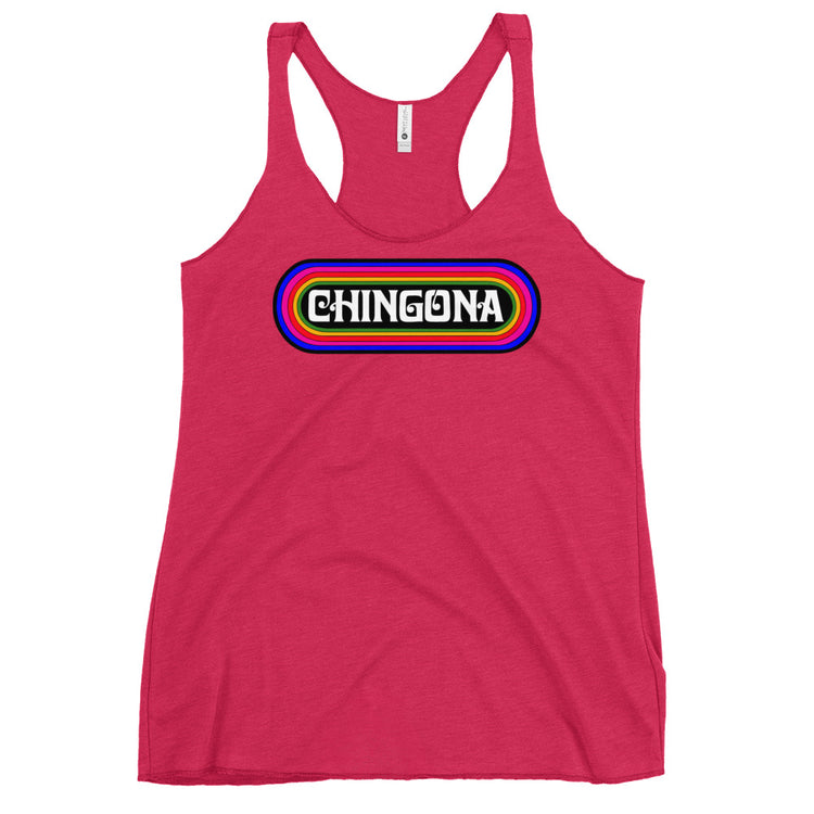 Chingona Retro Women's Racerback Tank