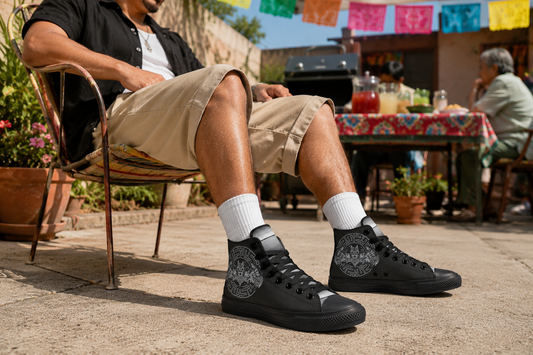 Aztecabat High Tops ( Black or White Sole )