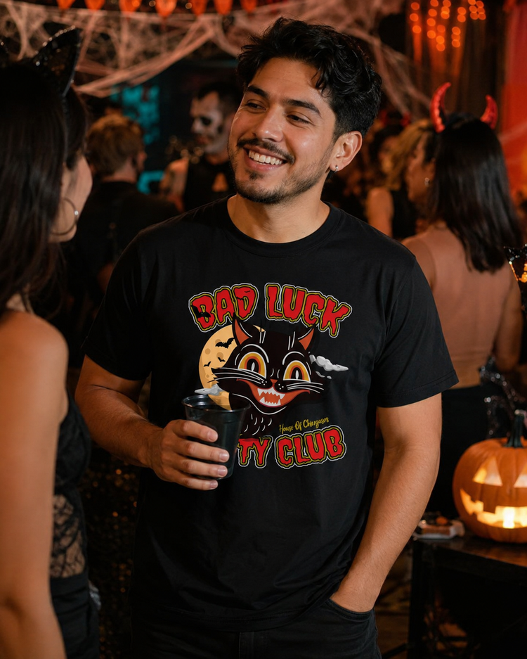 Bad Luck Kitty Unisex Halloween T-Shirt