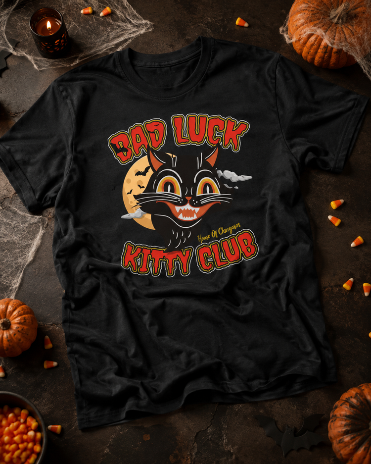 Bad Luck Kitty Unisex Halloween T-Shirt