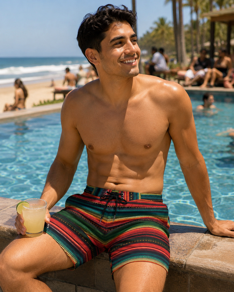 Serape Chingon Board Shorts