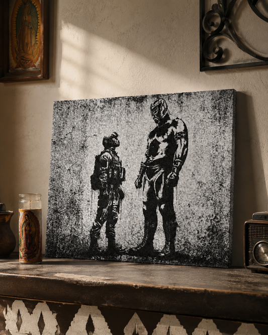 Contra El Enemigo 16" * 20" Canvas