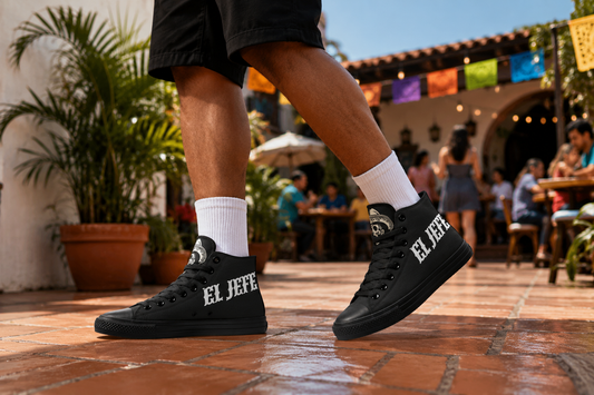 OG El Jefe Onyx High Tops ( Black or White Sole )