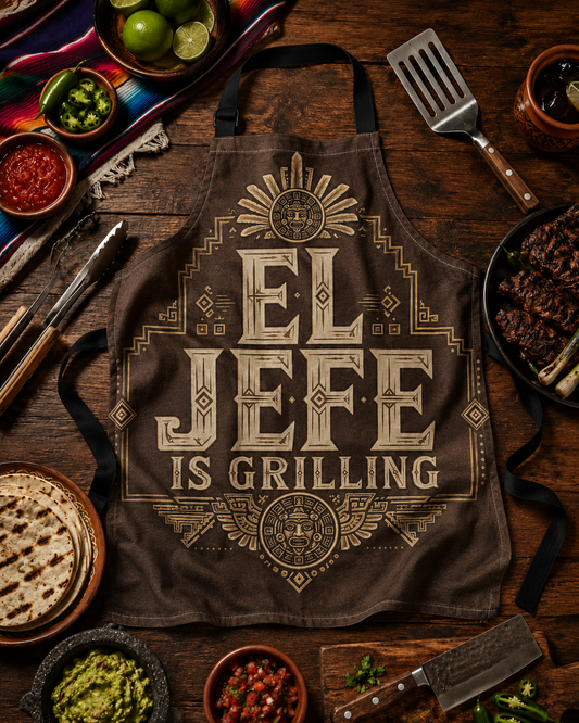 El Jefe Aztec Asada Apron