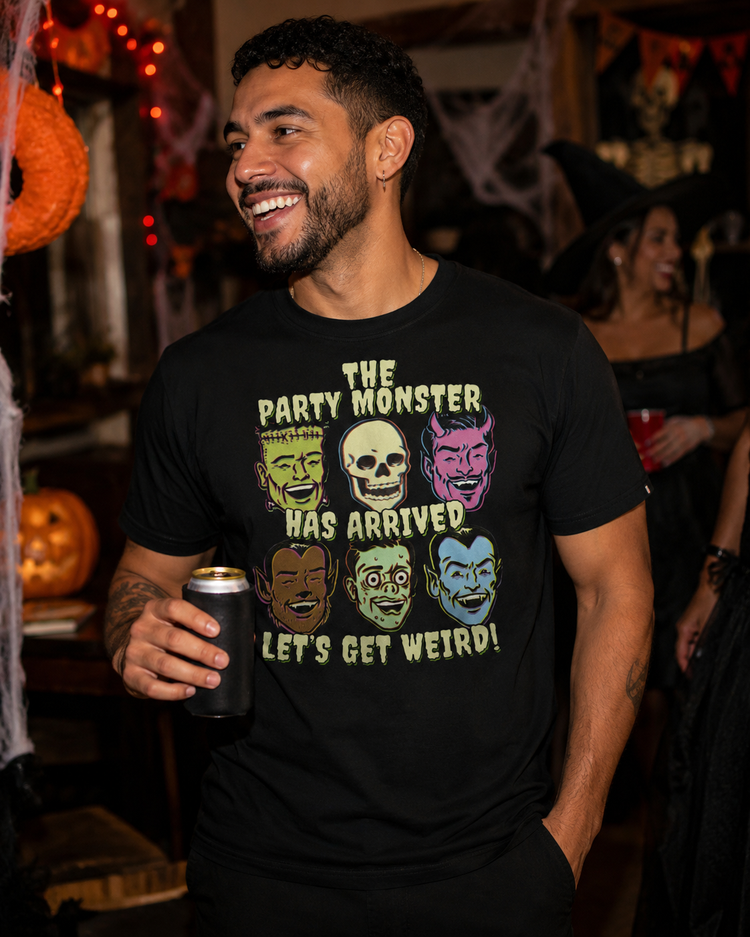 Premium Party Monster Let's Get Weird Halloween T-shirt
