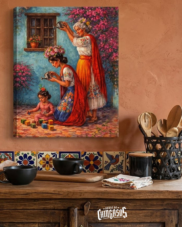 3 Generaciones De Chingonas Real Canvas Print 16" * 20"