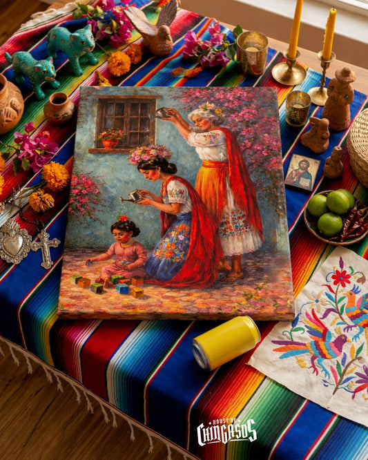 3 Generaciones De Chingonas Real Canvas Print 16" * 20"