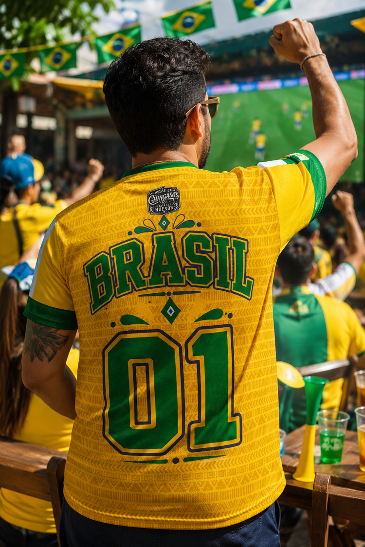 Brasil Old School Fútbol Jersey
