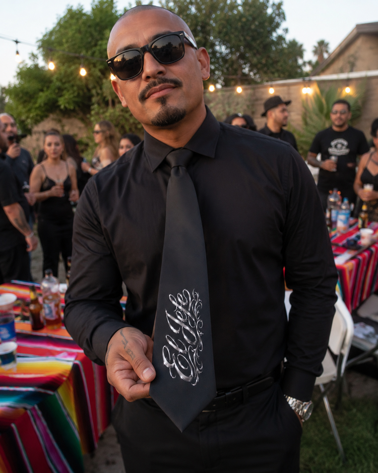 El Jefe Chrome Firme Necktie