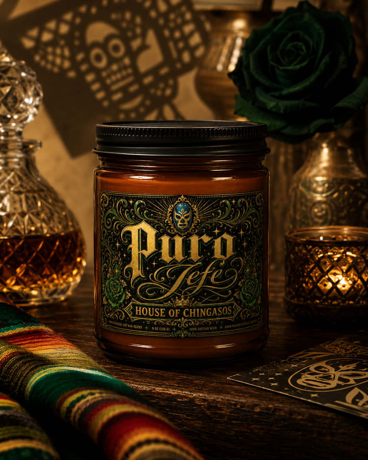 Puro Jefe soy candle