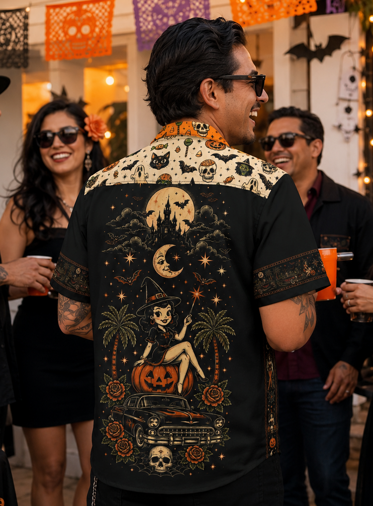 Bad Witches Club Vintage Button Up